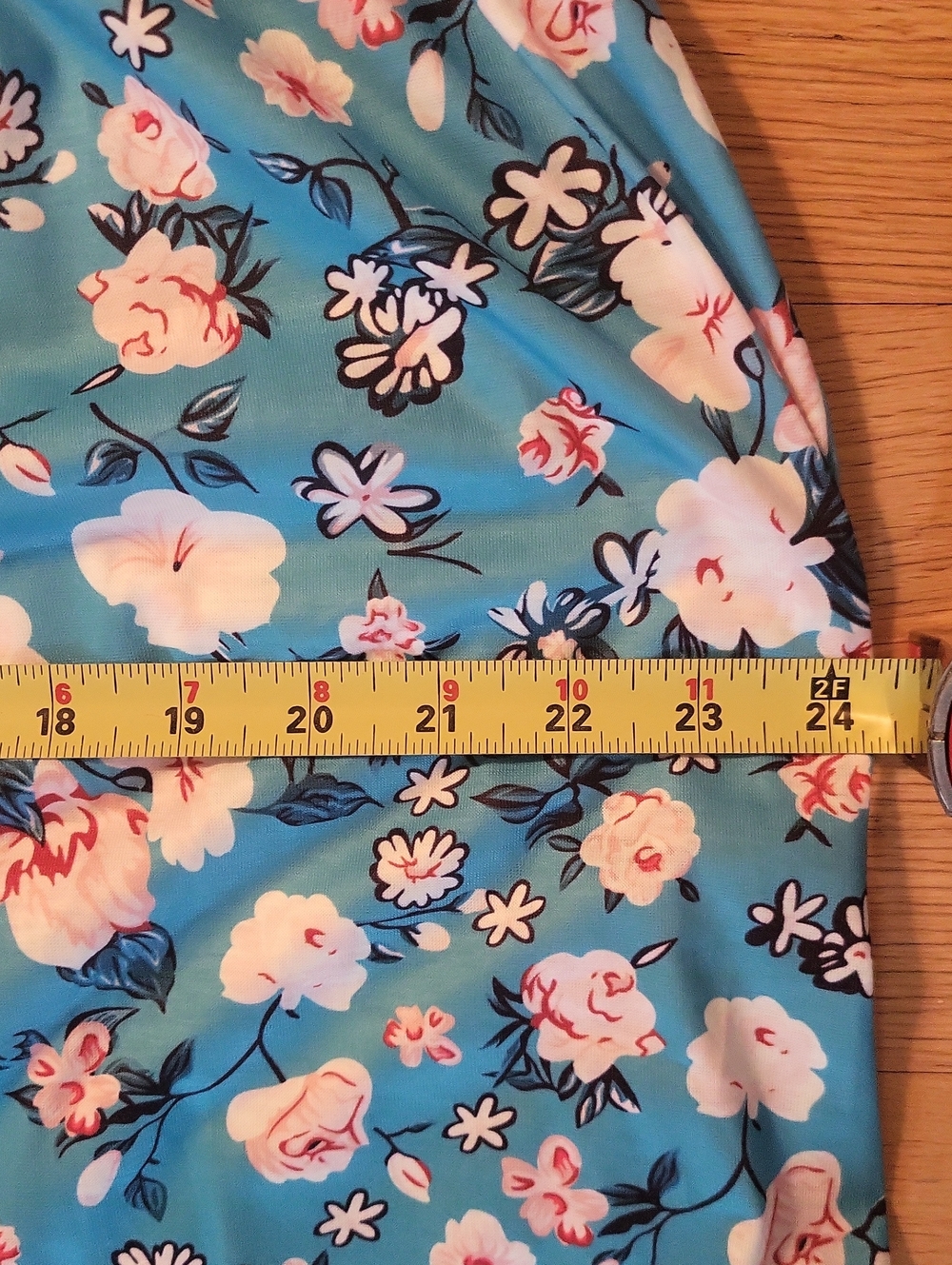 Floral Teal Dress - Picture 8 of 10
